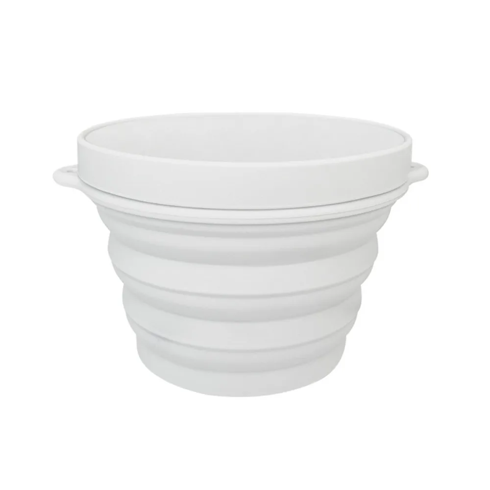 Anti Drop Silicone Flowerpot Large Diameter Drought Resistant Folding Bucket Thick Vegetable Fruit Basin Succulent Plant