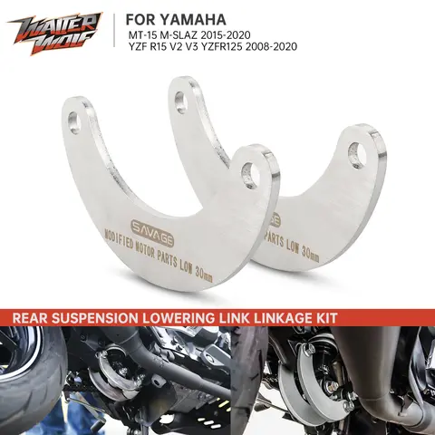 Yamaha MT-15 YZF-R15 YZF-R125 YZF R15 V2 V3 YZFR125 2011-2020 프레임 쿠션 하부 링크 용 리어 서스펜션 하강 링키지 키트 Yamaha MT-15 YZF-R15 YZF-R125 YZF R15 V2 V3 YZFR125 2011-2020 프레임 쿠션 하부 링크 용 리어 서스펜션 하강 링키지 키트