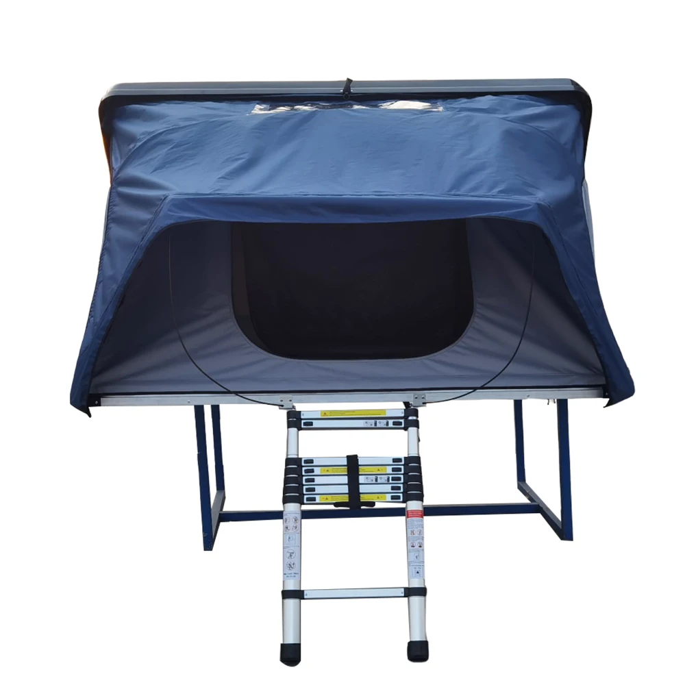 ODM Folding Camping Dachzelt Fiberglass Hard Shell Shell Small Size Roof Top Tent 1 - 2 Person