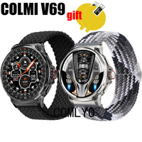 For Smart watch COLMI V69 Strap Band Nylon Belt Adjustable Soft Breathable Wristband Bracelet Screen protector