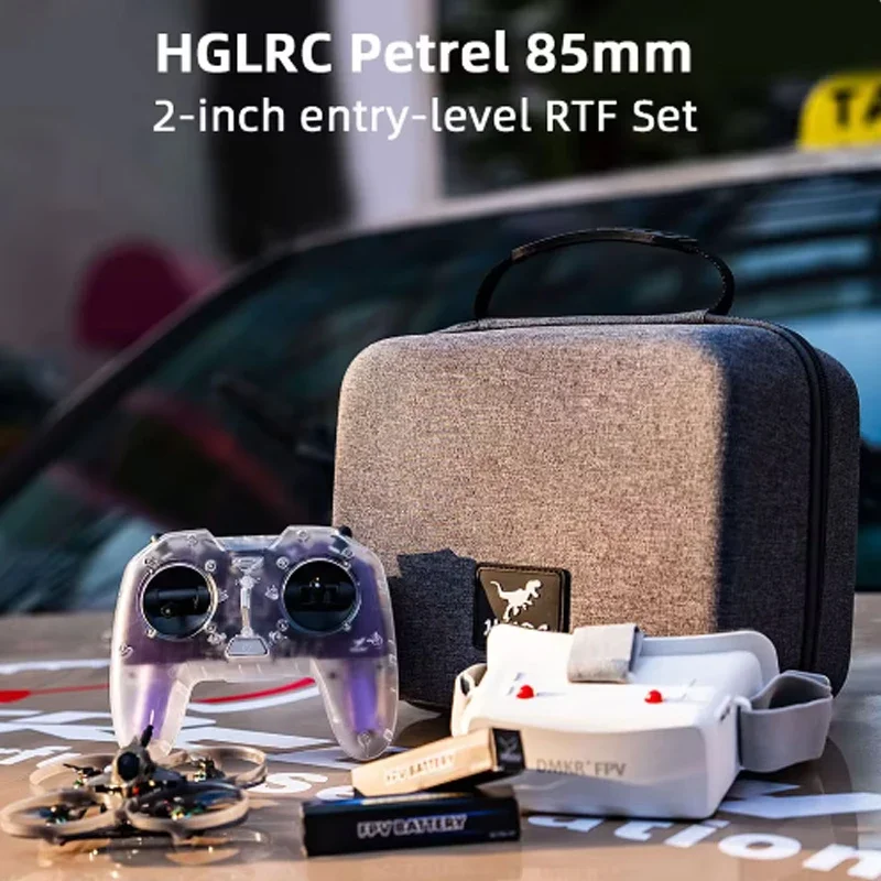 HGLRC Petrel 85 มม.2 นิ้ว RTF ชุด Petrel 85Whoop Drone พร้อม C1 รีโมทคอนโทรล 5.8G FPV Goggles สําหรับนักบิน FPV เริ่มต้น