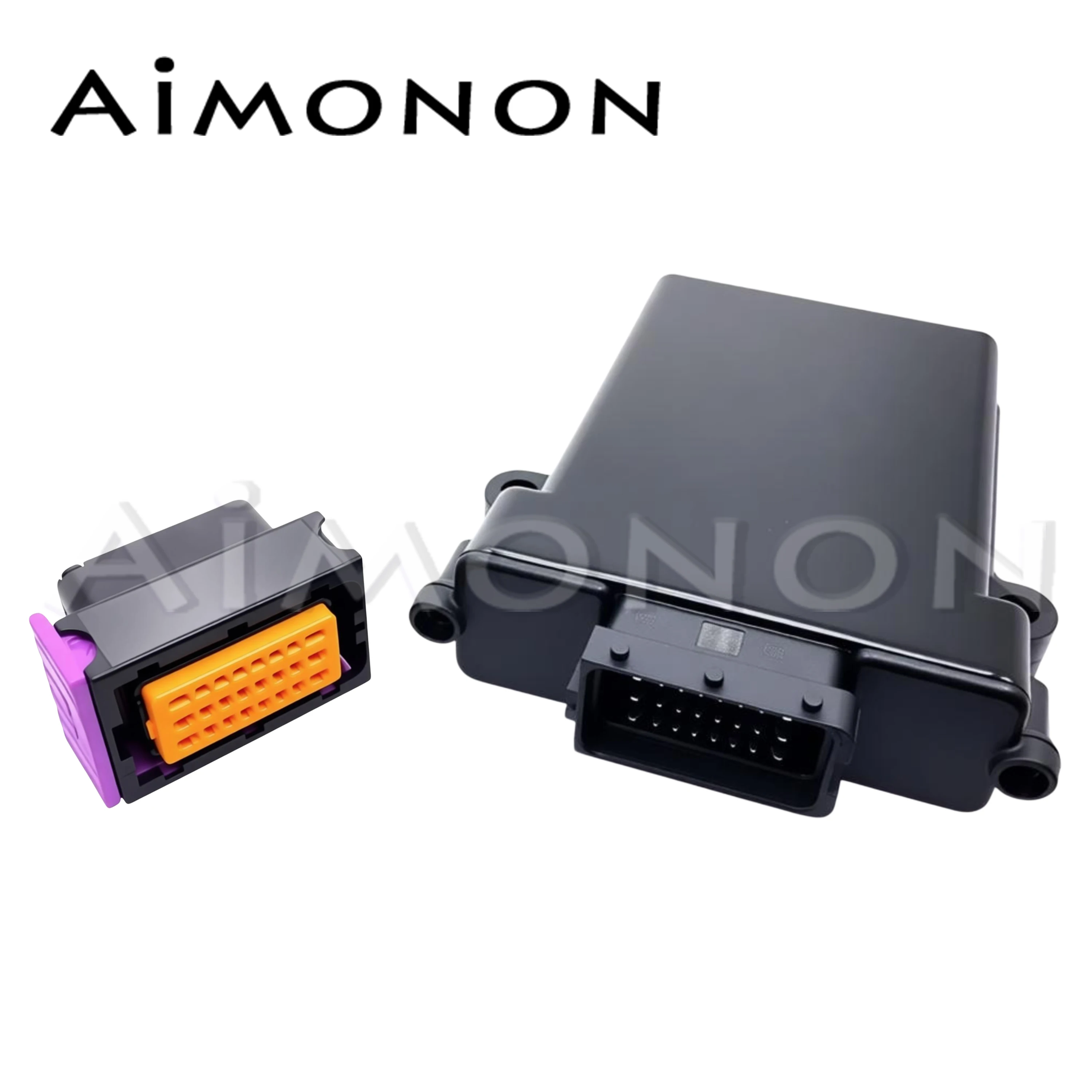 

1 Set 24 Pin Plastic Automotive Ecu Pcb Enclosure Box Case With Mating Male And Female Fci Connectors EEC-325X4A