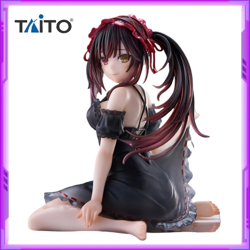 Original TAITO Desktop Cute DATE A LIVE Tokisaki Kurumi Nightmare PVC Anime Figures Action Figure Model Toys Christmas Gifts