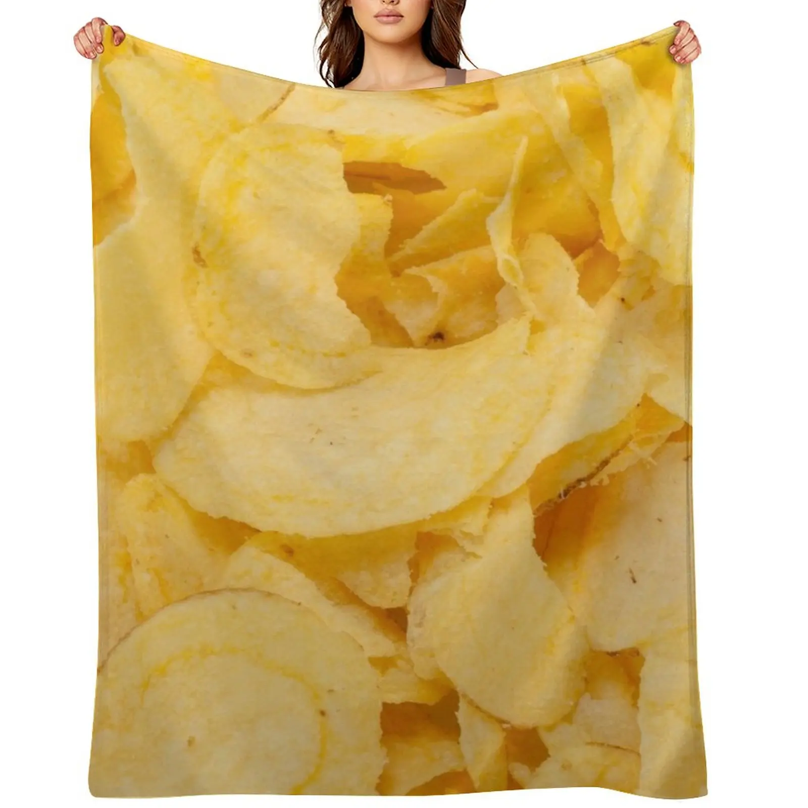 potato chips Throw Blanket Sofas Personalized Gift for sofa decorative Blankets