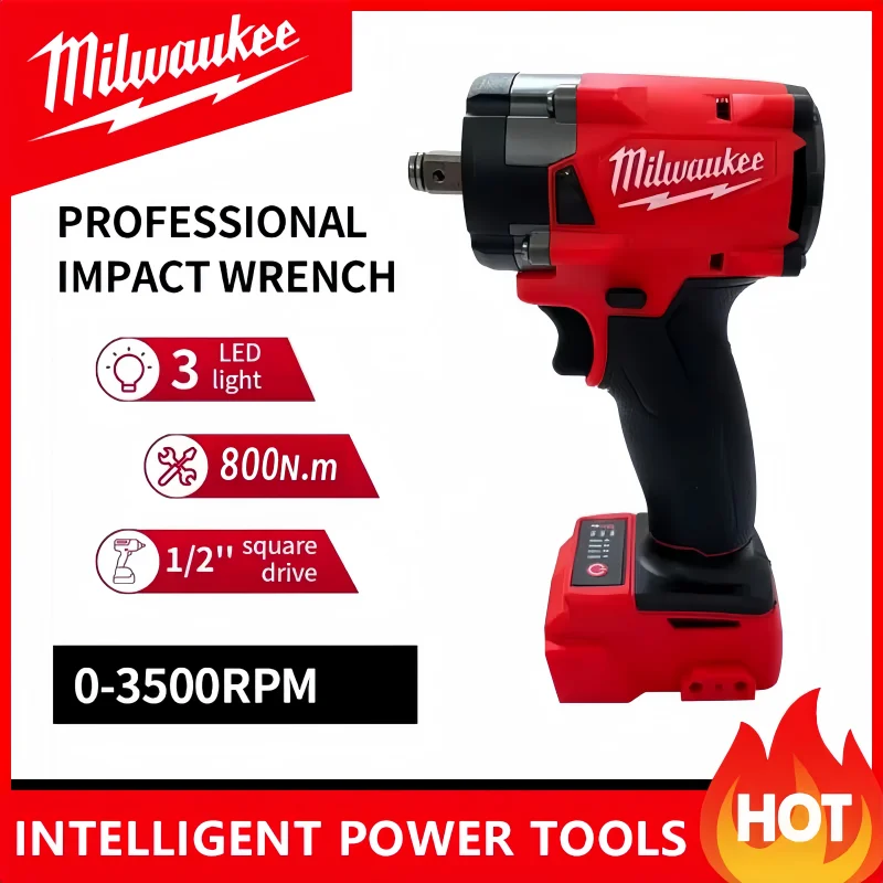 

original Milwaukee M18-M14 FIW2F12 800N.M impact wrench | General tool for automobile maintenance and home appliance maintenance