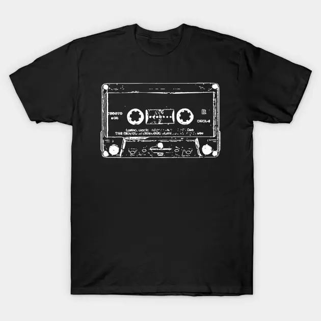 Cassette: Old Timer T-Shirt Short Sleeve Tops Tees Cotton Print Tshirts New Fashion Top Tees