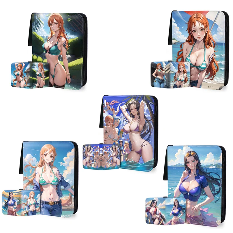 

Anime One Piece Nami Nico Robin Christmas Birthday Gift Game Collectible Card Storage Book Essential for Card Lovers Toys