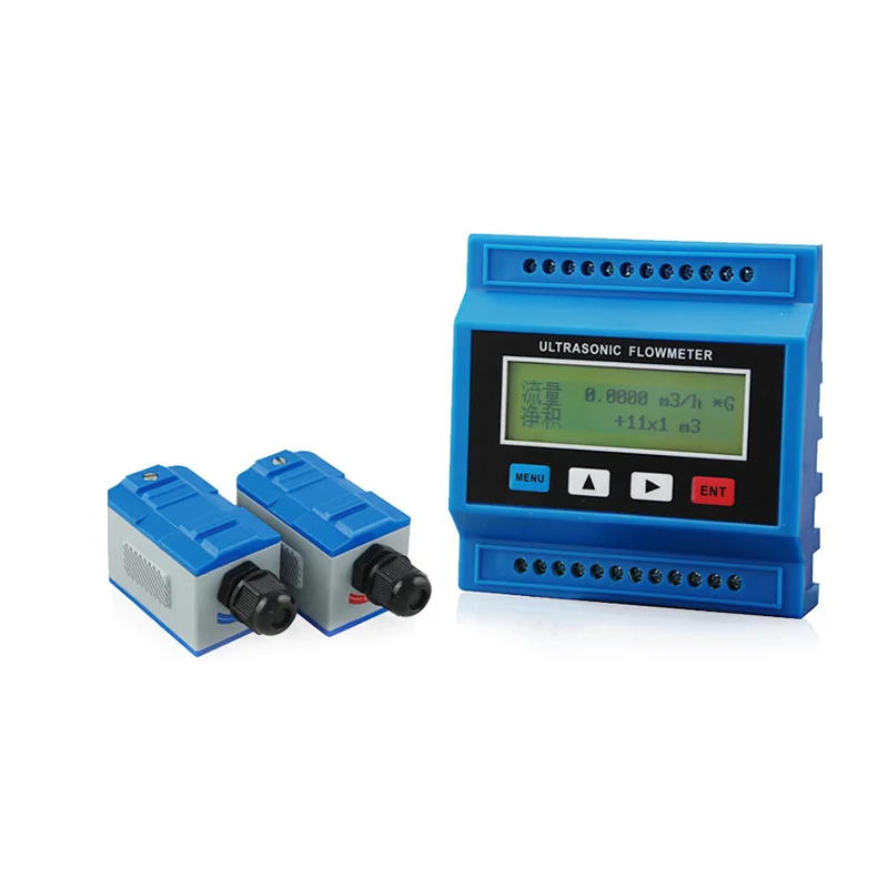 TUF-2000M-TM-1 Digital Liquid Ultrasonic Flowmeter Water Flow Meter Module/RTU with TM1 Transducer (DN50-700mm)