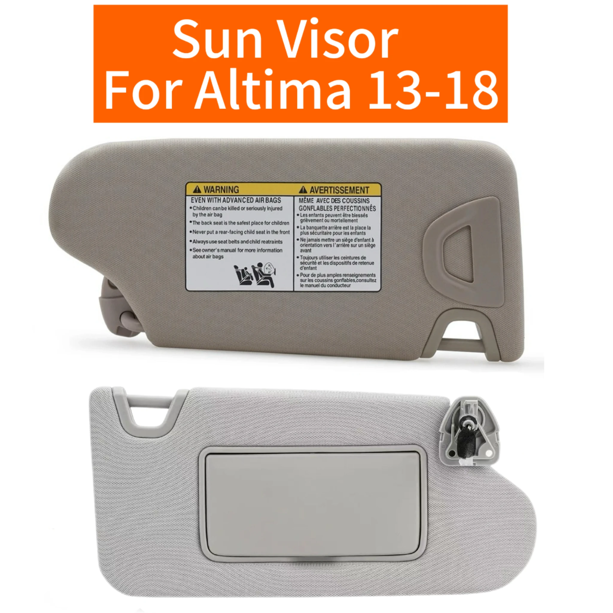 

Car Interior Sunshade Board Sun Visor With Light Repair For Nissan Altima 2013 2014 2015 2016 2017 2018 Driver Passenger Side