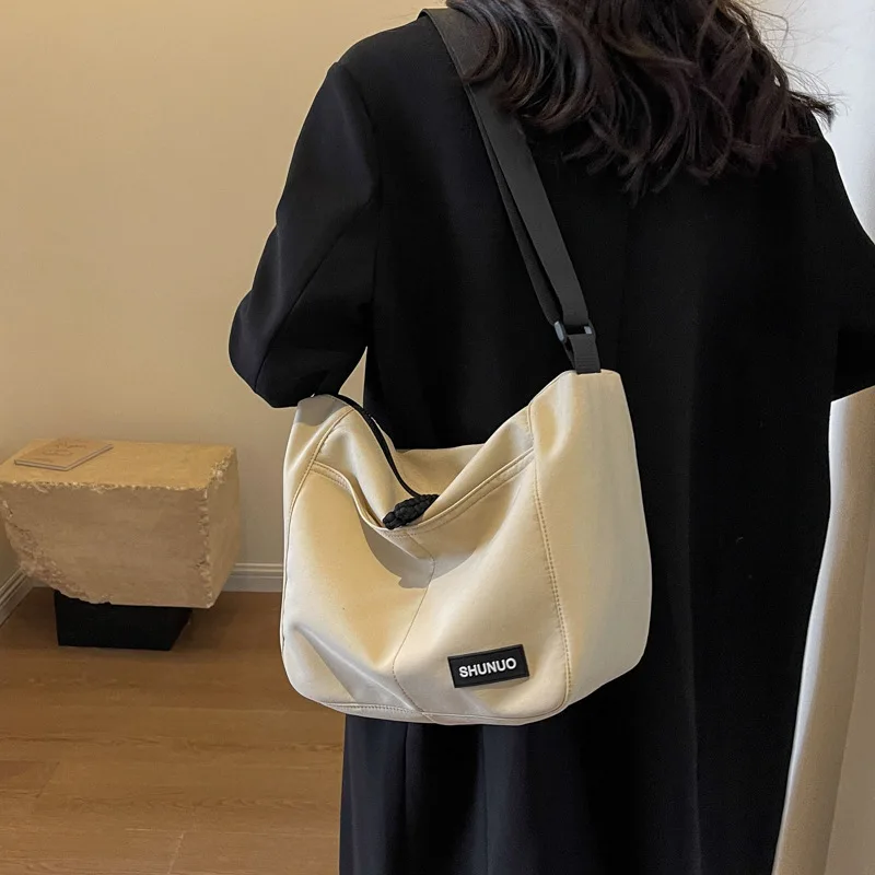 Nylon Zipper Shopping Casual Shoulder Bag High Quality Fashion Women's Large Capacity Light Weight Crossbody Bag