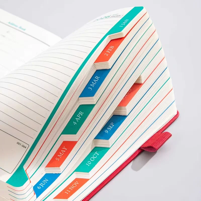 مخطط بغلاف مقوى A5 2026 مخطط جدول الانضباط الذاتي - 400 صفحة، تخطيط شهري وأسبوعي، دفتر مخطط