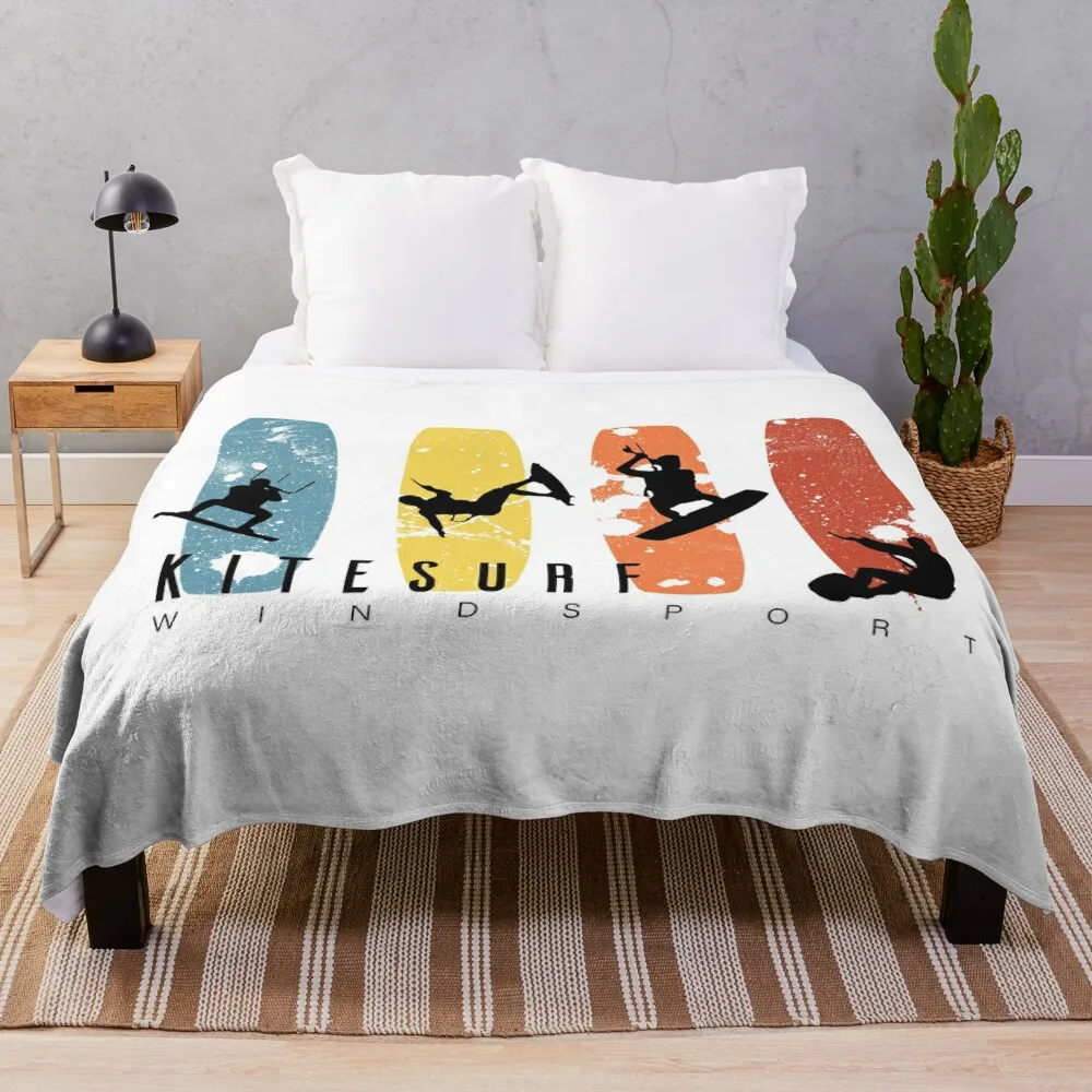 

kitesurf Throw Blanket Summer Bedding Blankets For Sofa Designer Blankets furry