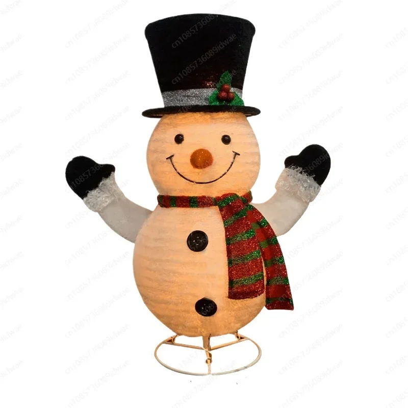 Christmas Dress Up Arrangement Glowing Snowman Creative Ornament Ornament Christmas Day Props