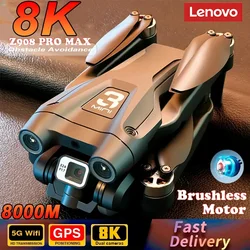 Lenovo Z908 Drone motore Brushless Dual 8K GPS professionale WIFI FPV evitamento ostacoli HD doppia fotocamera Quadcopter pieghevole Rc 8000