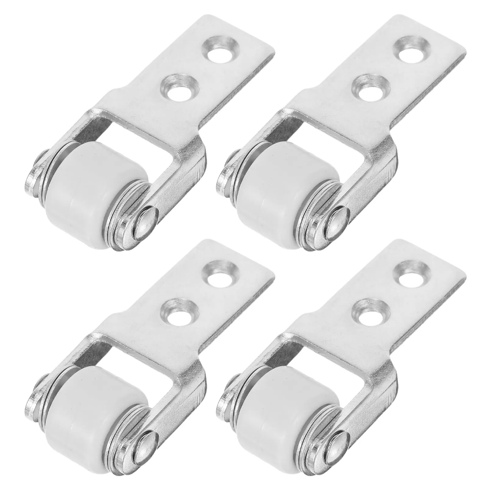4Pcs Ultraquiet Nylon Sliding Door Guide Rollers for Patio Doors Dining Tables Wardrobes Effortless Gliding Floor Protection