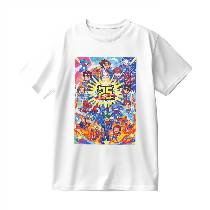 Anime Digimon Adventure Digimon Short-sleeved T-shirts Unisex Men Women Anime Cosplay Clothes