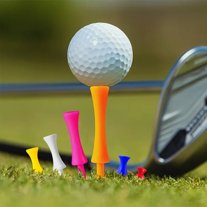 

Plastic Golf Castle Tees Step Down Unbreakable Same Height 100 Count, 2 3/4, 2 1/4, 2, 1 3/4, 1 1/2 Inch Length for Practice