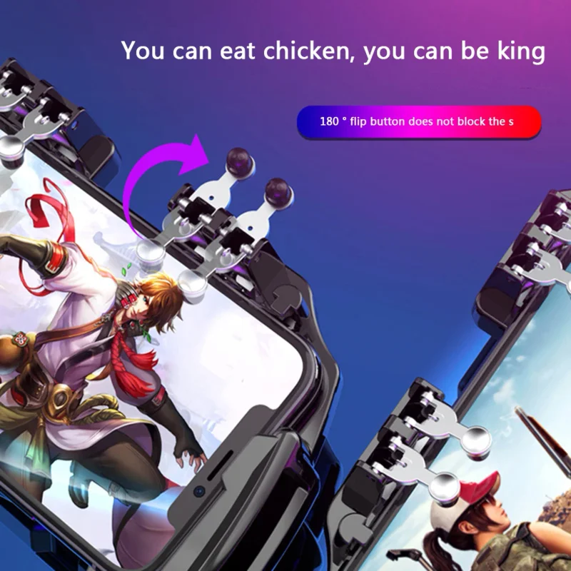 لوحة ألعاب M10 للهاتف الرماية زر الألعاب مشغل الألعاب 6 أصابع لوحة ألعاب مع مروحة تبريد وحدة تحكم لعبة M11 لعصا التحكم PUBG