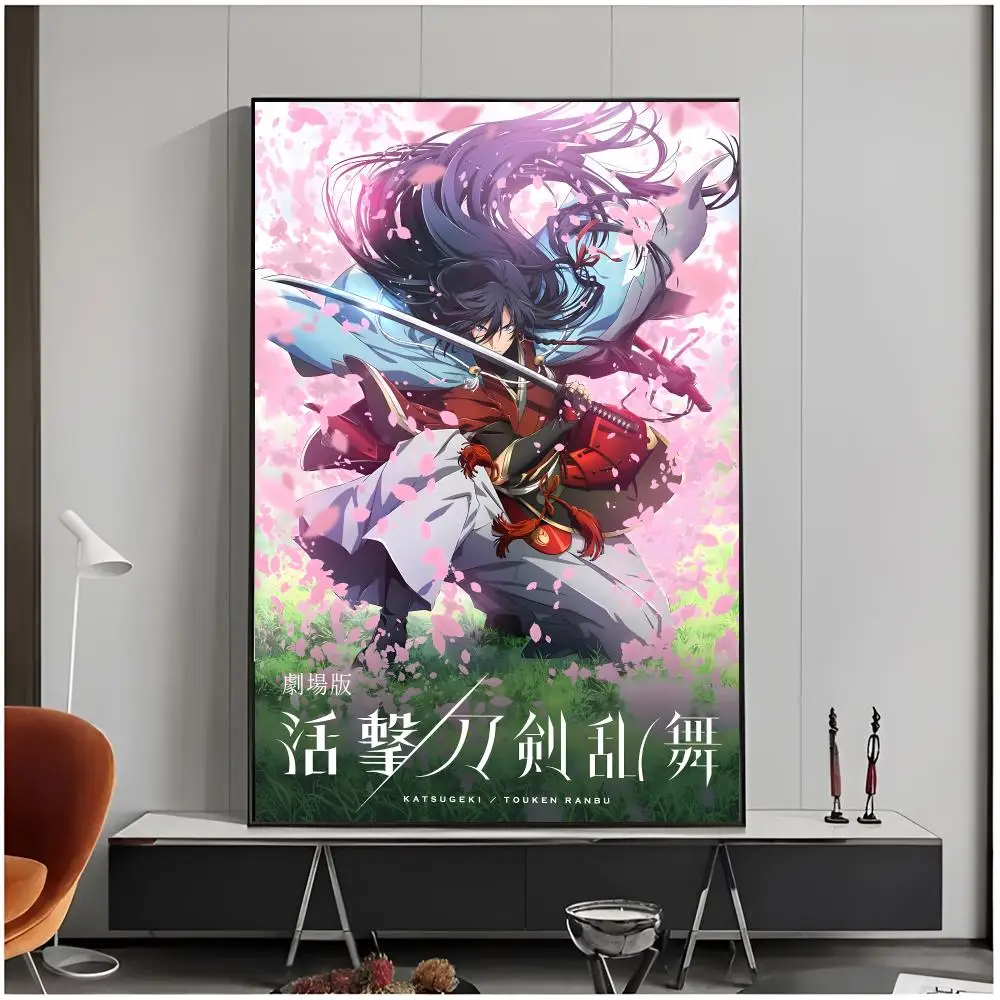 Stylish MobileGame T-Touken Ranbu Poster Living Room Bedroom Decorative Print Unframed Decor