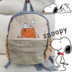 2024 New Snoopy Shoulder Children's Bag Anime Cartoon Baby Decoration Backpack Schoolbag Boy Girl Fashion Cute Kinderganter Gift