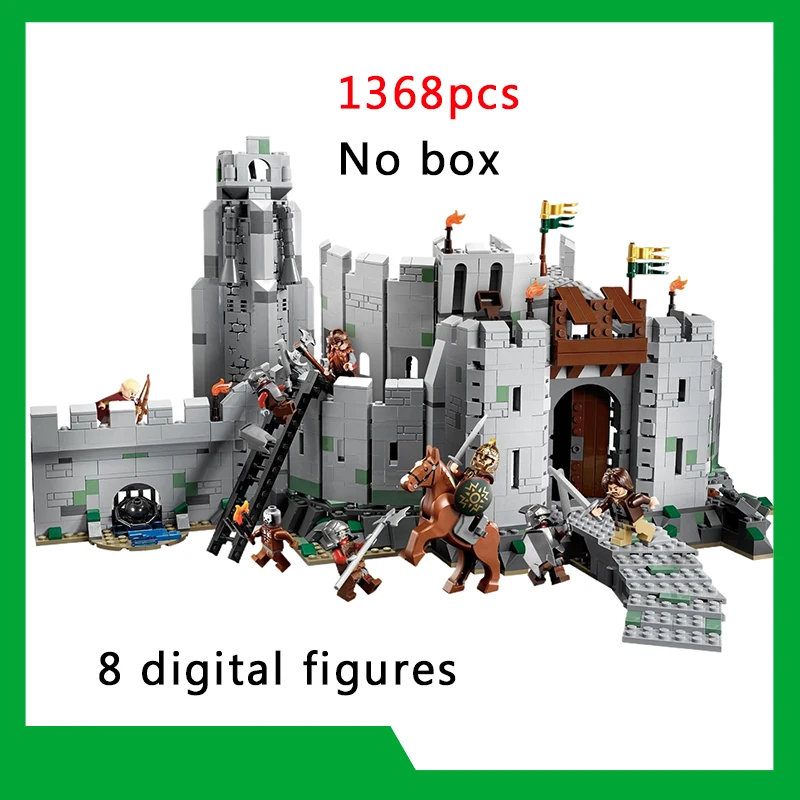 1368pcs for Adults Medieval castle Lord of helmet deep combat building block model 9474 adult brick model decoration toys