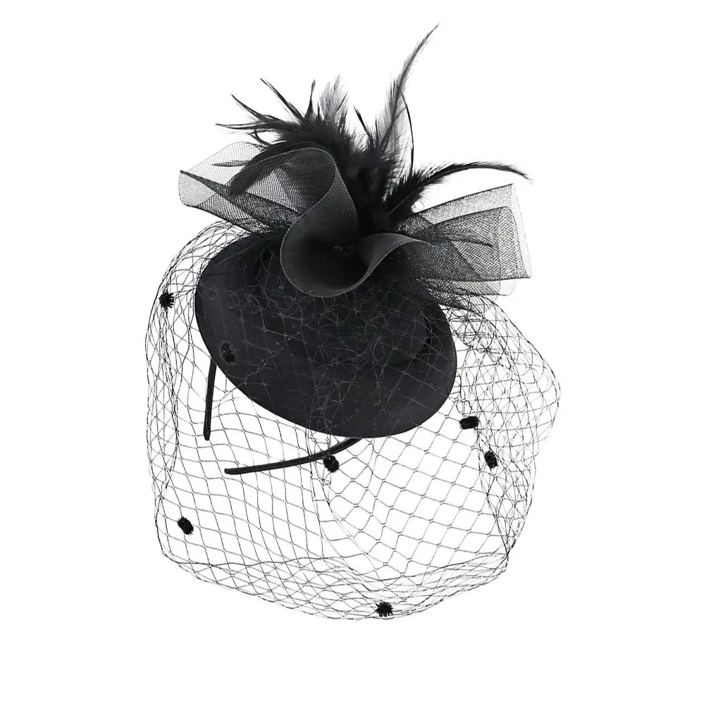 

1Pcs Flower Wedding Headdress Net Yarn Hair Band Party Photo Prop Hair Accessory Women Headwear Bridal Headband