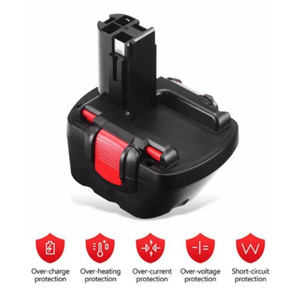 12 فولت الحفر ni-mh PSR1200 بطارية قابلة للشحن لبوش AHS GSB GSR 12 VE-2,GSB 12 VE-2,PSB 12 VE-2, BAT043 BAT045 BTA120