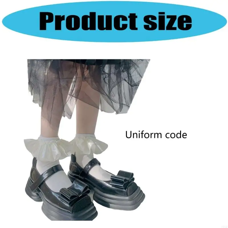 195E النساء لوليتا طاقم الجوارب القطنية الجوارب كشكش مكشكش الكاحل اللباس الجوارب الحلو العجل الجوارب الأميرات الجوارب