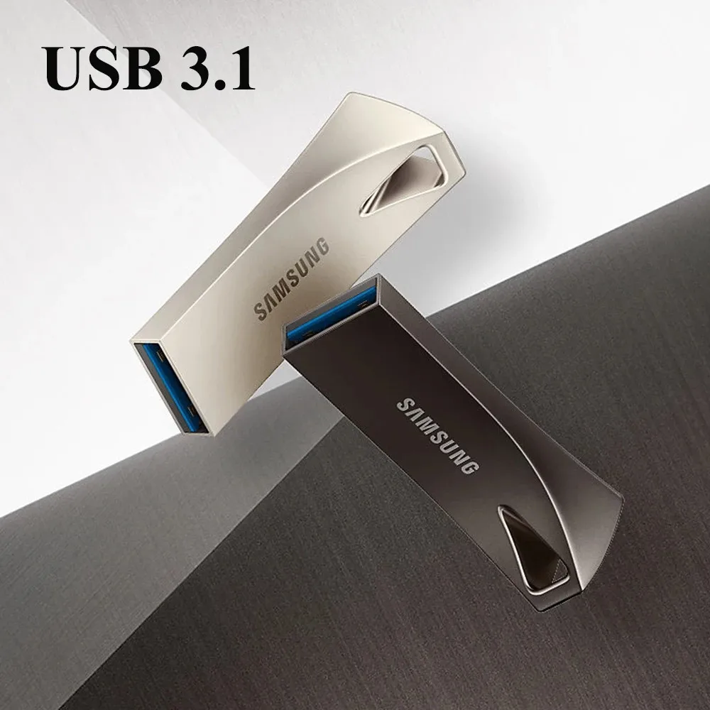 سامسونج USB فلاش حملة القرص 256GB 64GB 128GB Usb3.1 القلم محرك صغير بندريف ذاكرة عصا تخزين جهاز U القرص محرك فلاش صغير