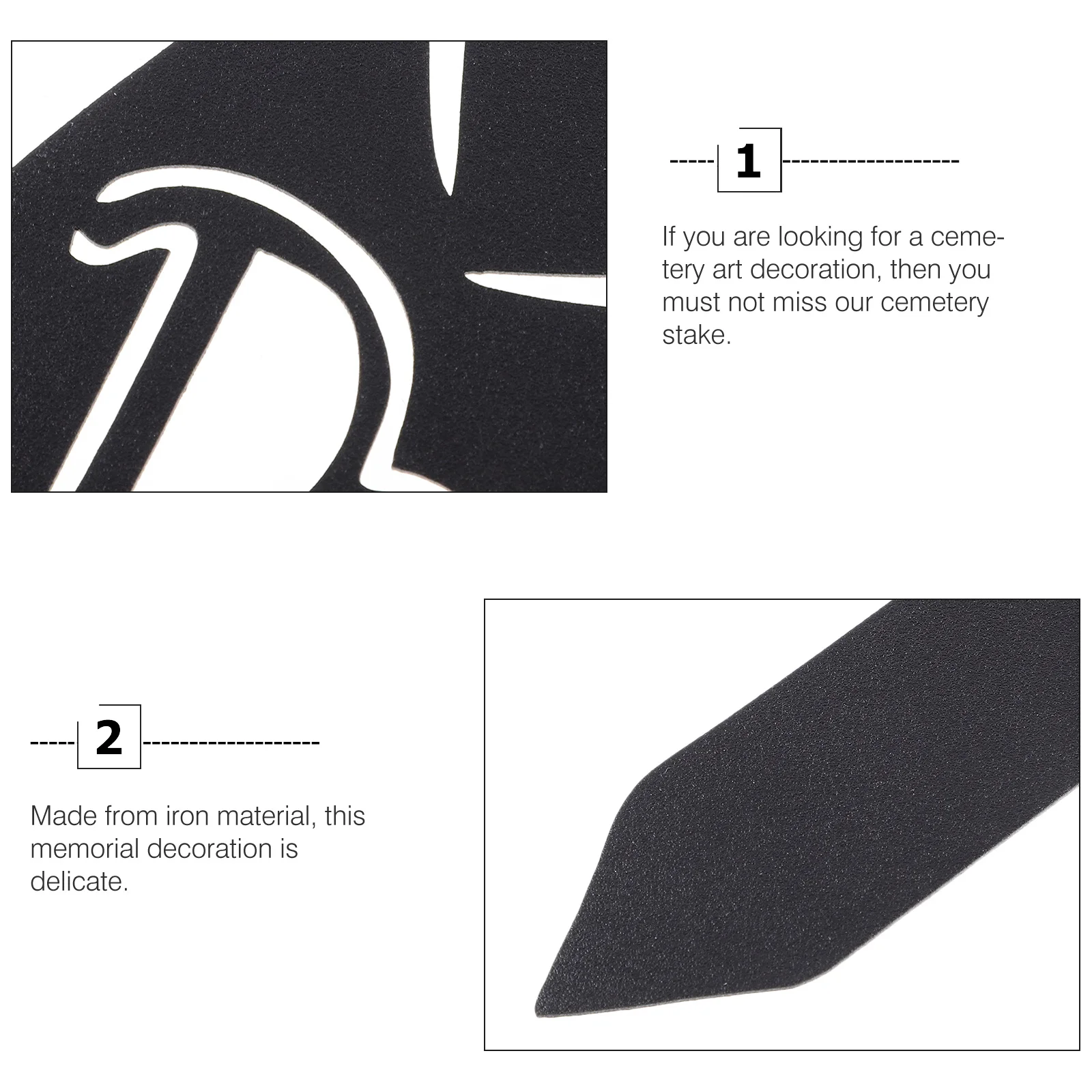 

Metal Angel Cemetery Memorial Stake Durable Garden Grave Marker Memorial Sign for Dad Deceased Graves Cemetery Decorations