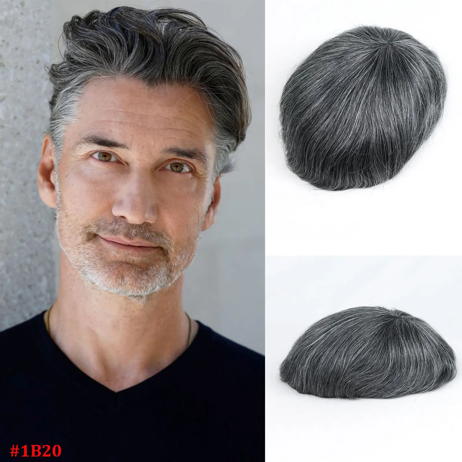 Ash Blonde Men's Toupee Hair System