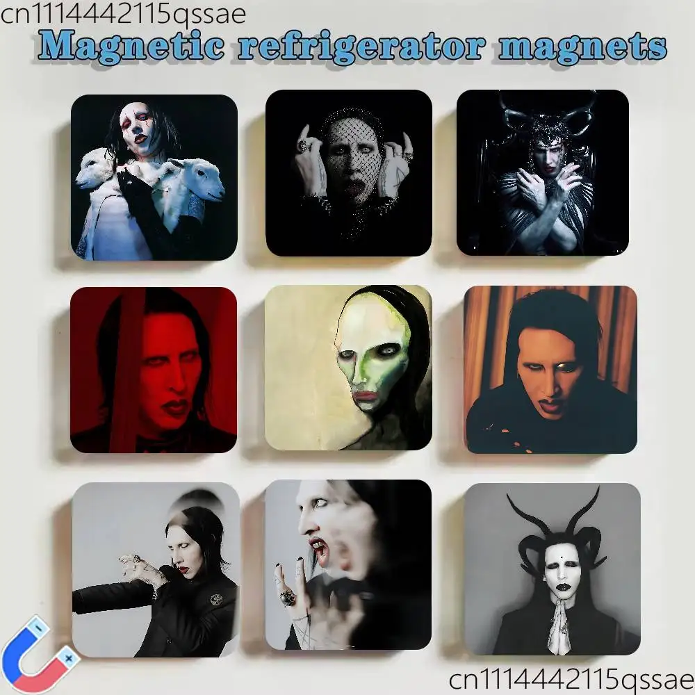FOR Marilyn Manson Refrigerator Magnet Creative Kitchen Home Decoration Soft Magnetic Decor Festival Gifts Multi Scene Use
