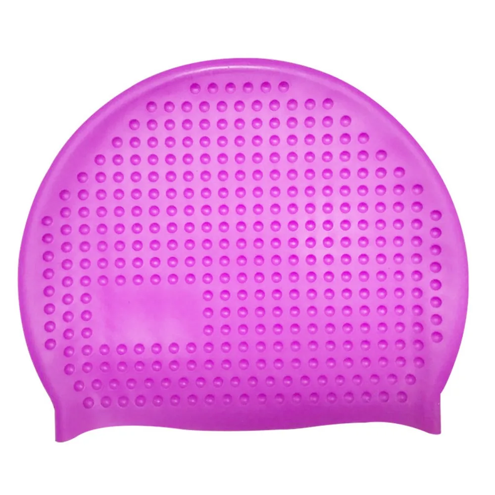 

Swim Headgear Non-Slip Silicone Swim Cap Elastic Wrinkle Free Snorkeling Cap Durable 3D Design Swimming Caps Pool