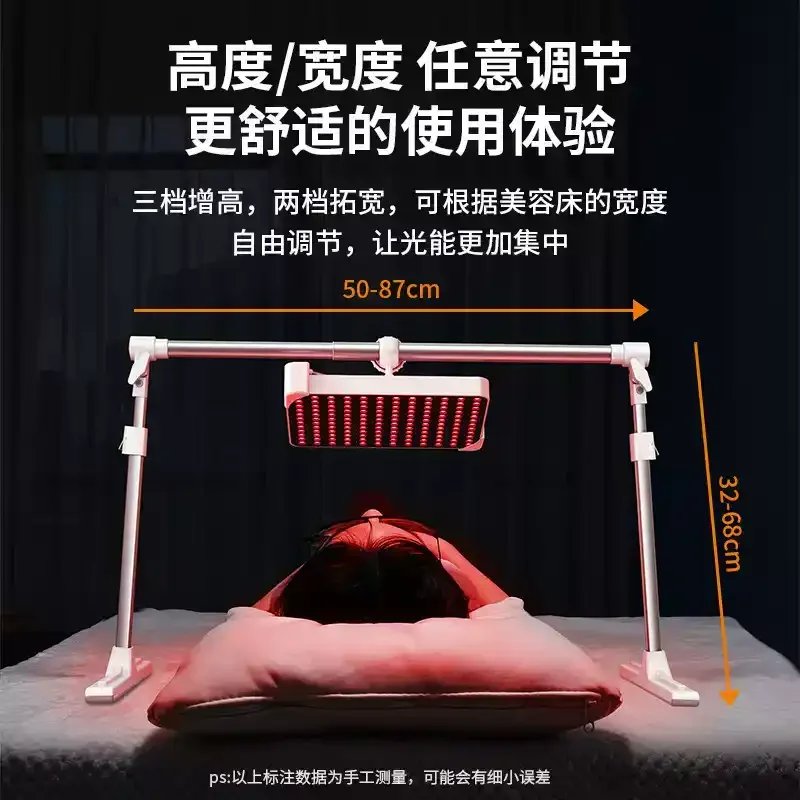 White Stretchable 420mm Beauty Device with Universal Clip for Mobile Phone and Tablet, Large Row Lamp Holder