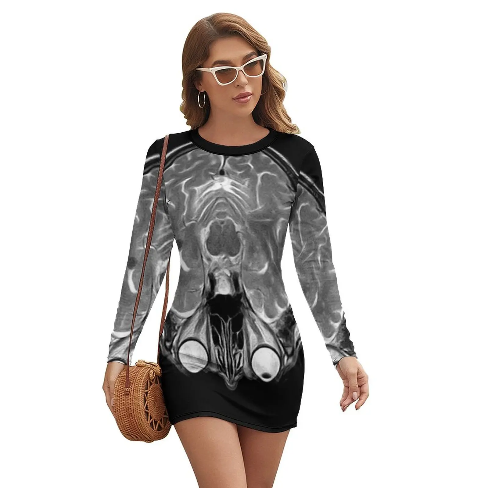 

MRI of the Brain Long-sleeved Dress dress dresses women's summer dress 2024 for women Women's skirt