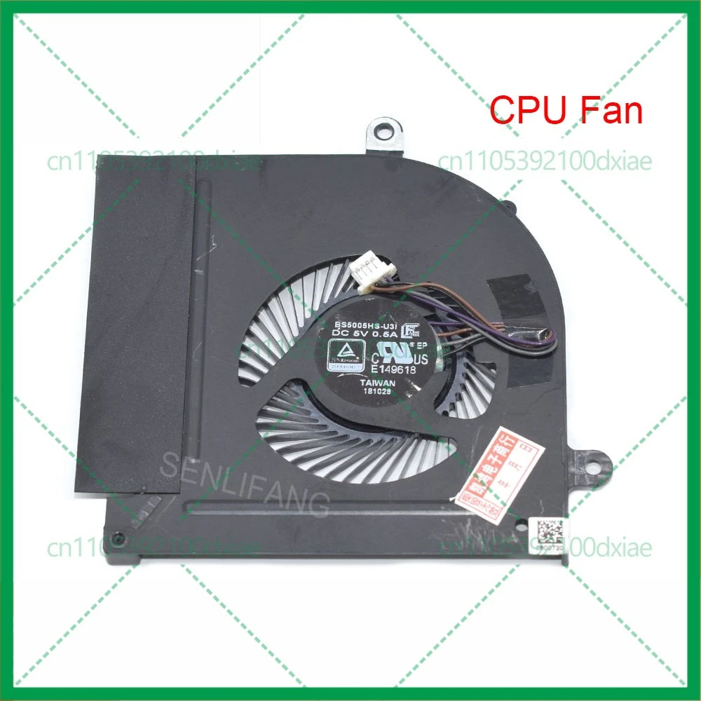 Nuova CPU GPU Ventola BS5005HS-U3I BS5005HS-U3J Per MSI GS75 P75 MS-17G1 MS-17G2 DC5V 0.5A Raffreddamento Del Computer Portatile 4 Linee