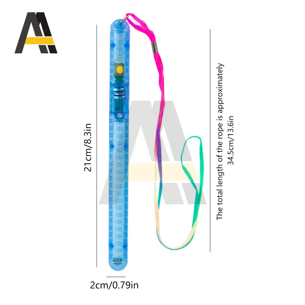 Varitas LED intermitentes de 1 a 100 Uds., varitas de animación brillantes, varitas iluminadas multicolores con cordones para recuerdo de fiesta de concierto musical