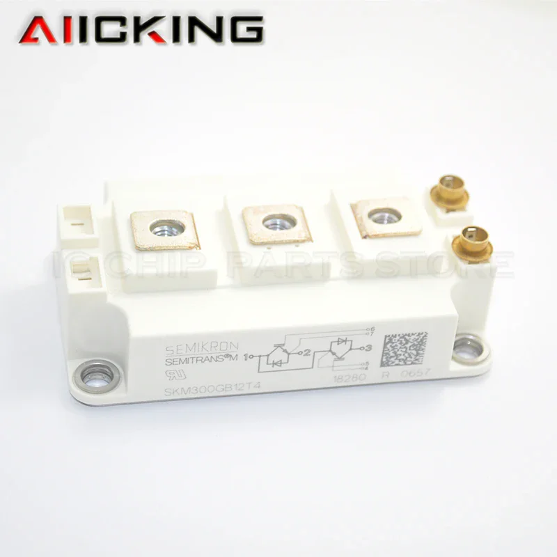 

SKM300GB12T4 (1piece) Free Shipping IGBT Module Transistor, SKM300GB Dual N Channel, 422A, 1.85V, 1.2kV, Original In Stock