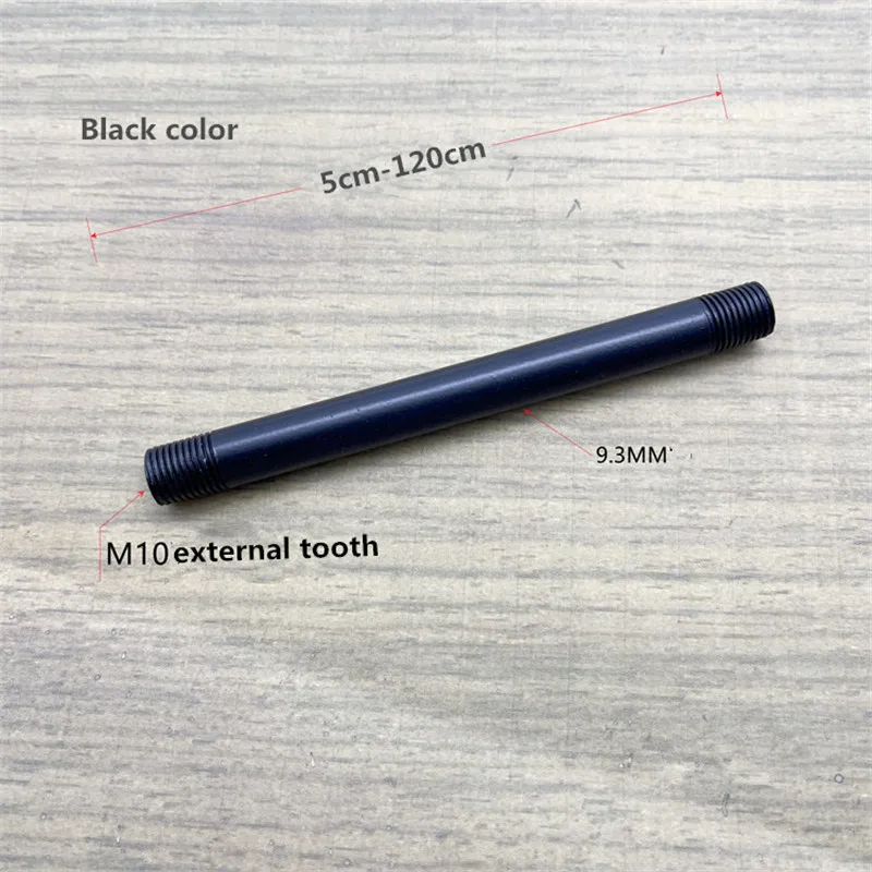 M10 Connecting Screw Two Threaded Pipe Straight Rod Lighting Accessories DIY External Tooth Screw Threaded Tubes image 3