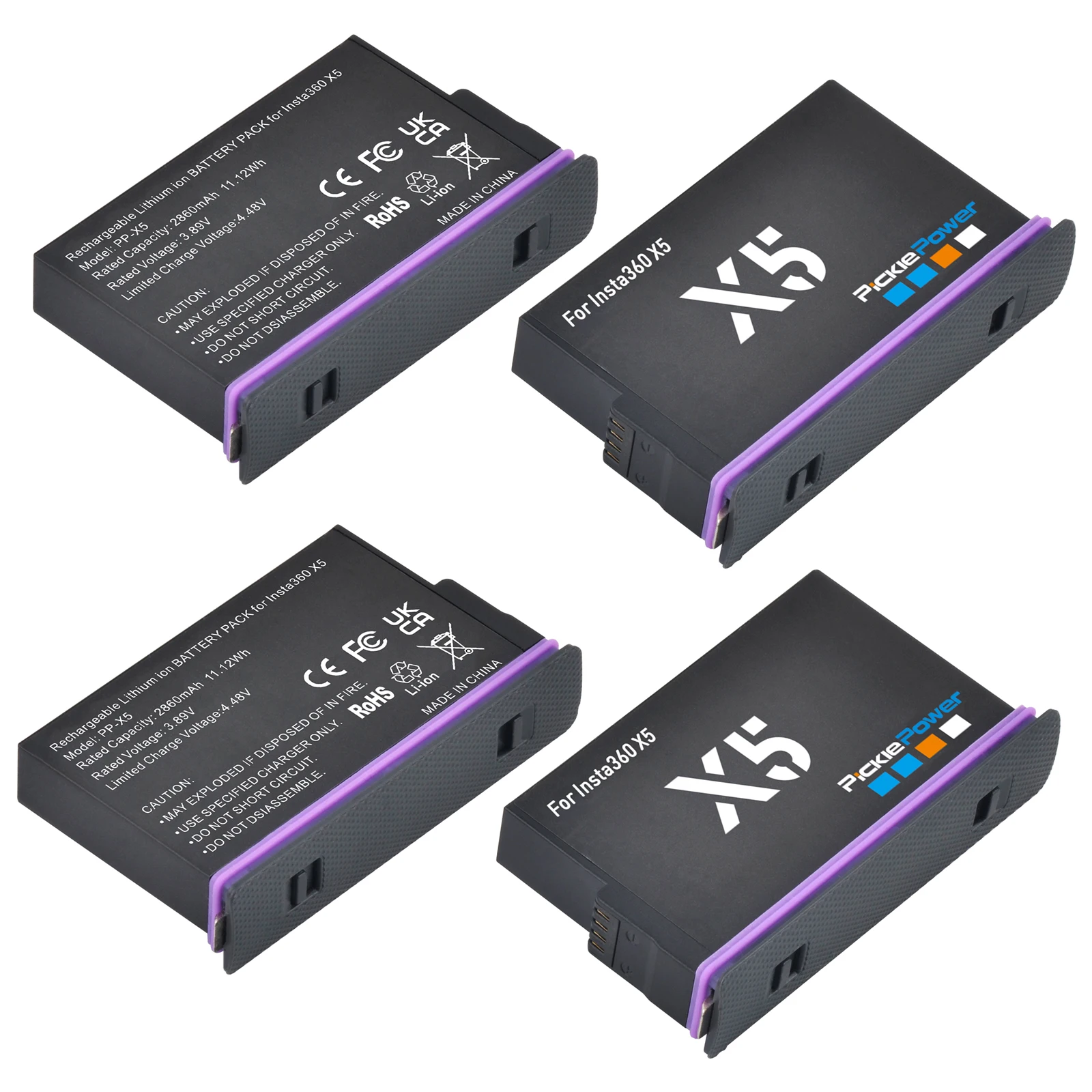 Аккумулятор Pickle Power 2860 мАч для экшн-камеры Insta360 X5