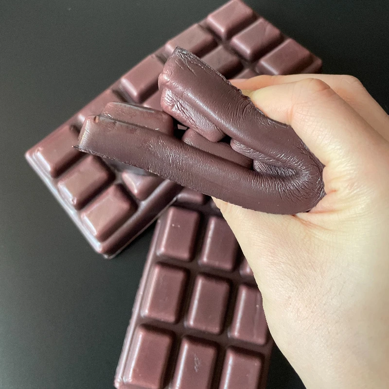Chocolate Bar Squishy Fidget Toy Soft Slow Rising Simulation Chocolate Stress Relief Squeeze Toy for Adults Gift Decoration
