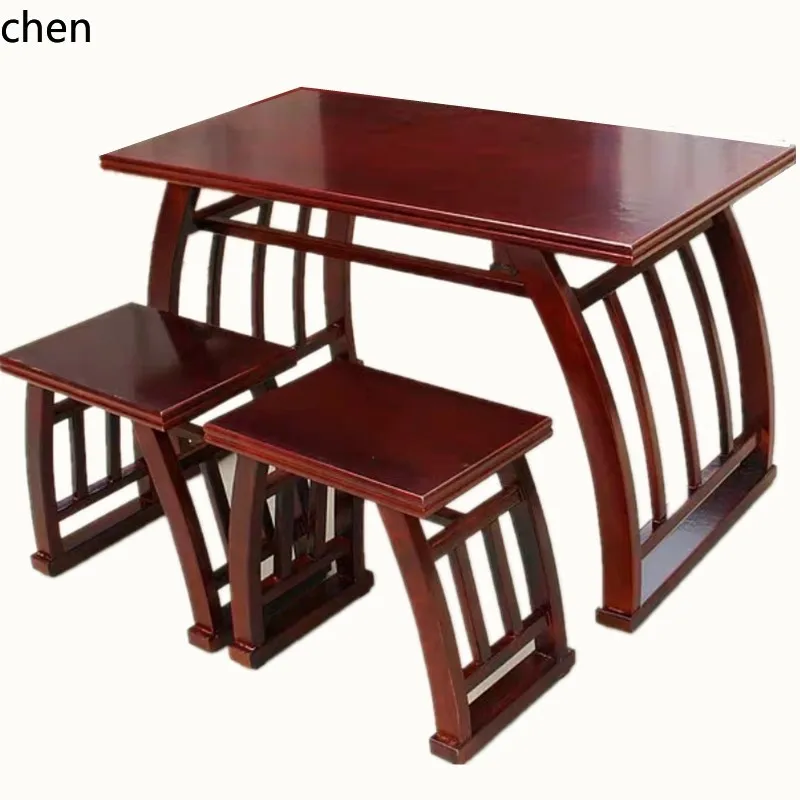 

QZT solid wood elm double Sinology table piano table painting case calligraphy copy saddle table
