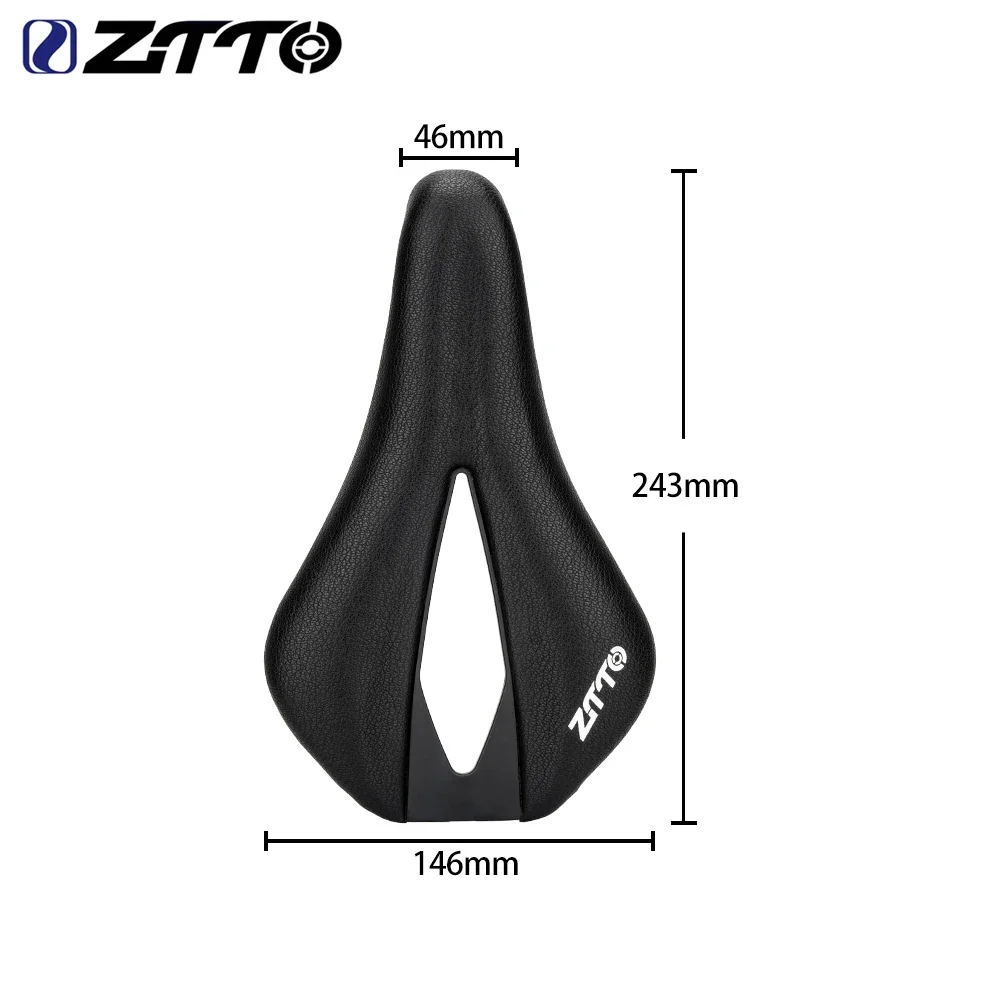 ZTTO Ergonomic Cushion Comfortable Bicycle Saddle MTB Hollow Breathable Racing Soft PU Cycle Wide Large Mountain Road Bike Seat