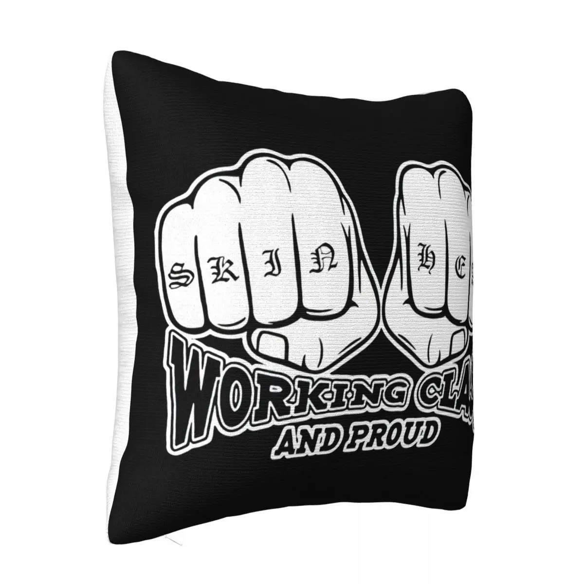 Cotton Men Clothing Male Slim Fit Skinhead Working Class & Proud Casual 010570 Pillow Case