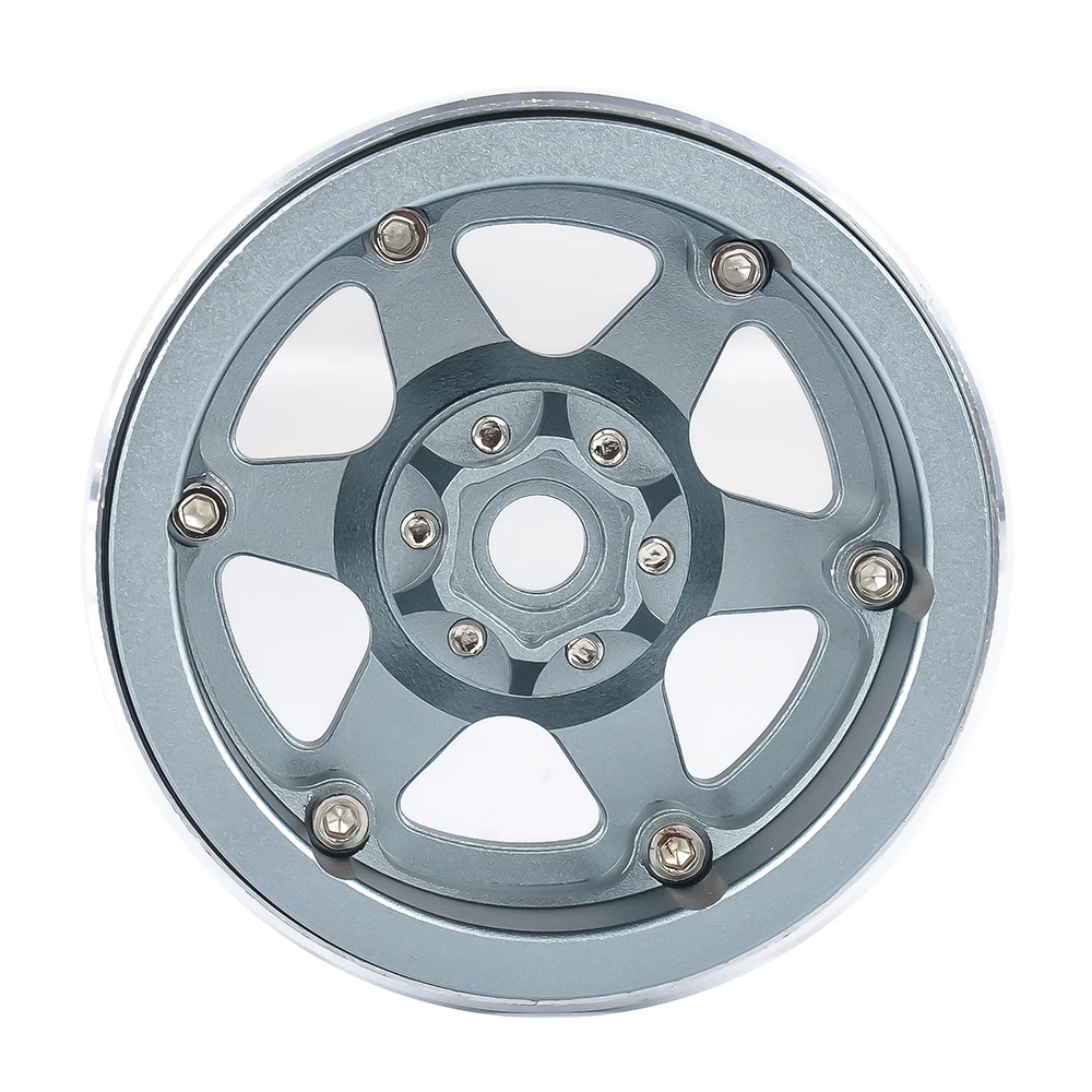 PYFORE 2,2 Zoll RC Crawler Metallradnabe 64mm Außendurchmesser 50mm Innendurchmesser 12mm Sechskantadapter für 1/8 1/10 Crawler Auto – Detail 17