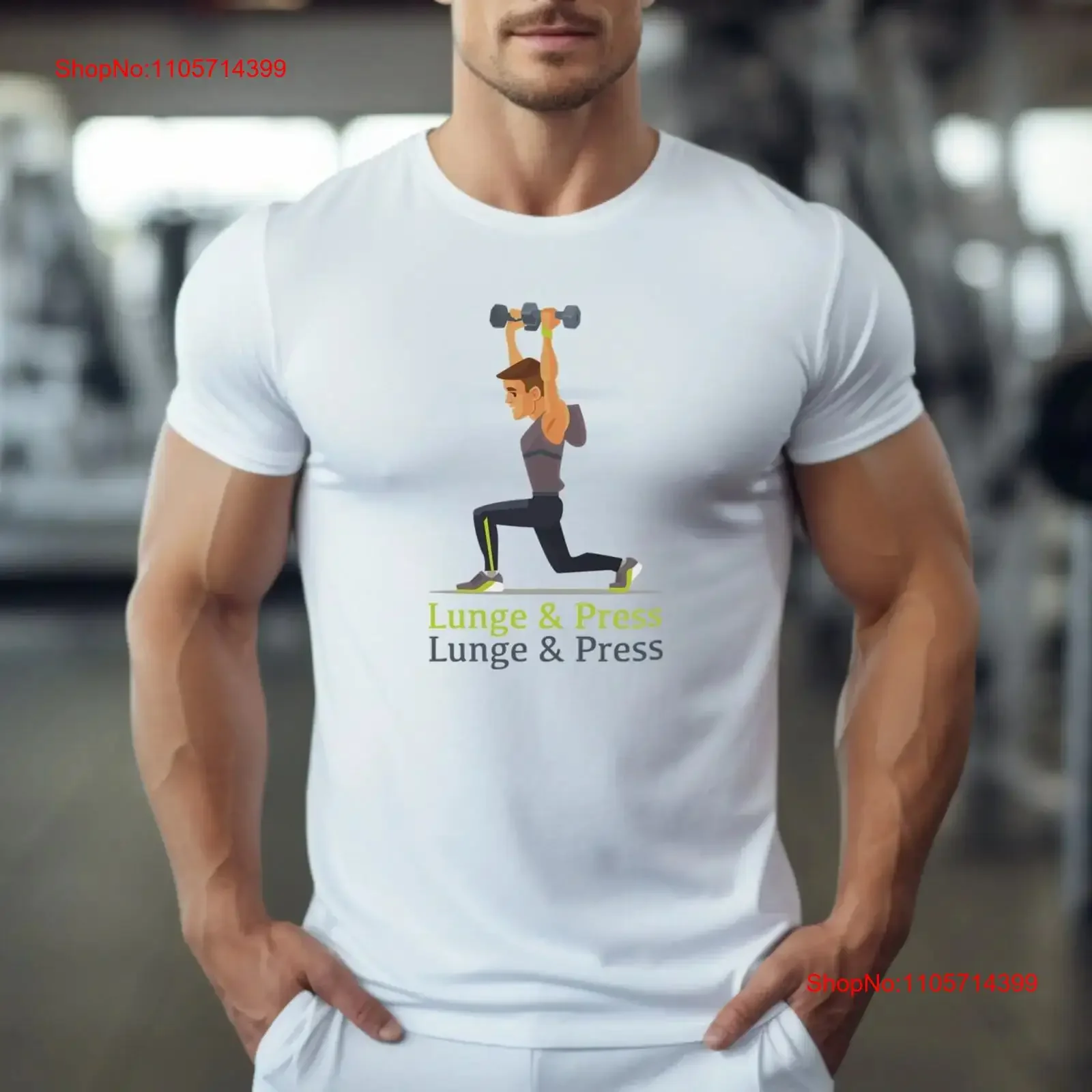 Lunge Press Workout T Shirt Athletic for Gym Motivational Fitness Wear Apparel vintage Washed graphic Stretched Soft Stylish