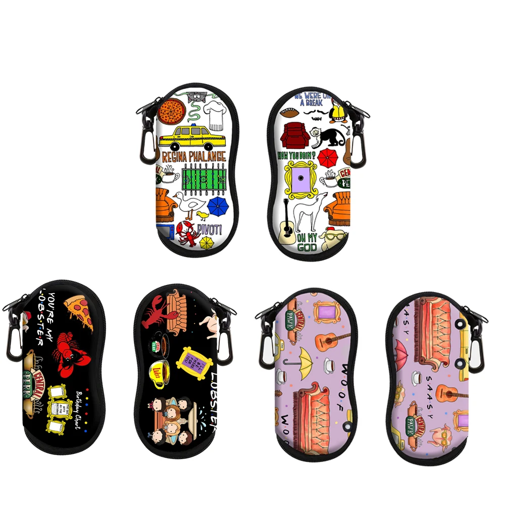 

Портативный чехол для очков с героями мультфильмов, подходит для большинства очков, женщин и мужчин, модная дорожная сумка для хранения очков, 1 шт.