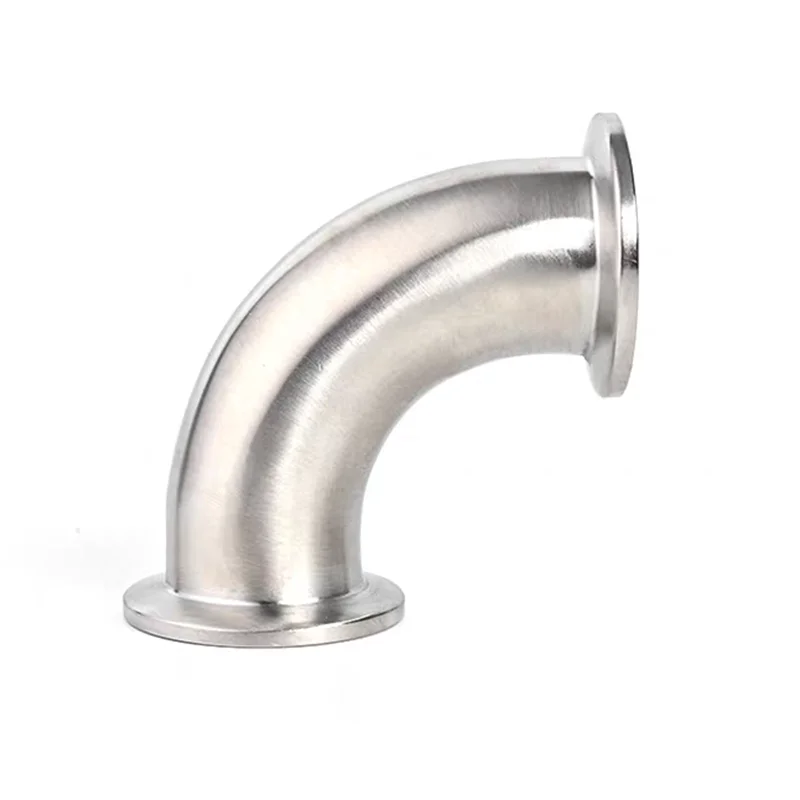 KF Vacuum Elbow Stainless Steel Vacuum Elbow Bend Pipe Tri Clamp Adapter 90 Degree Flange Elbow Fitting Tube KF16 KF25 KF40 KF50