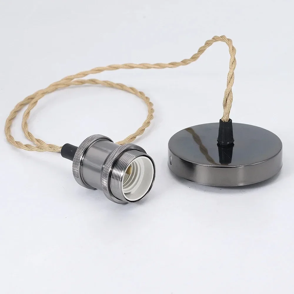 Vintage Edison Lamp E27 Socket Retro Pendant Lights Bulb Socket Screw Base Light Industrial Retro Lamp Holder Fitting