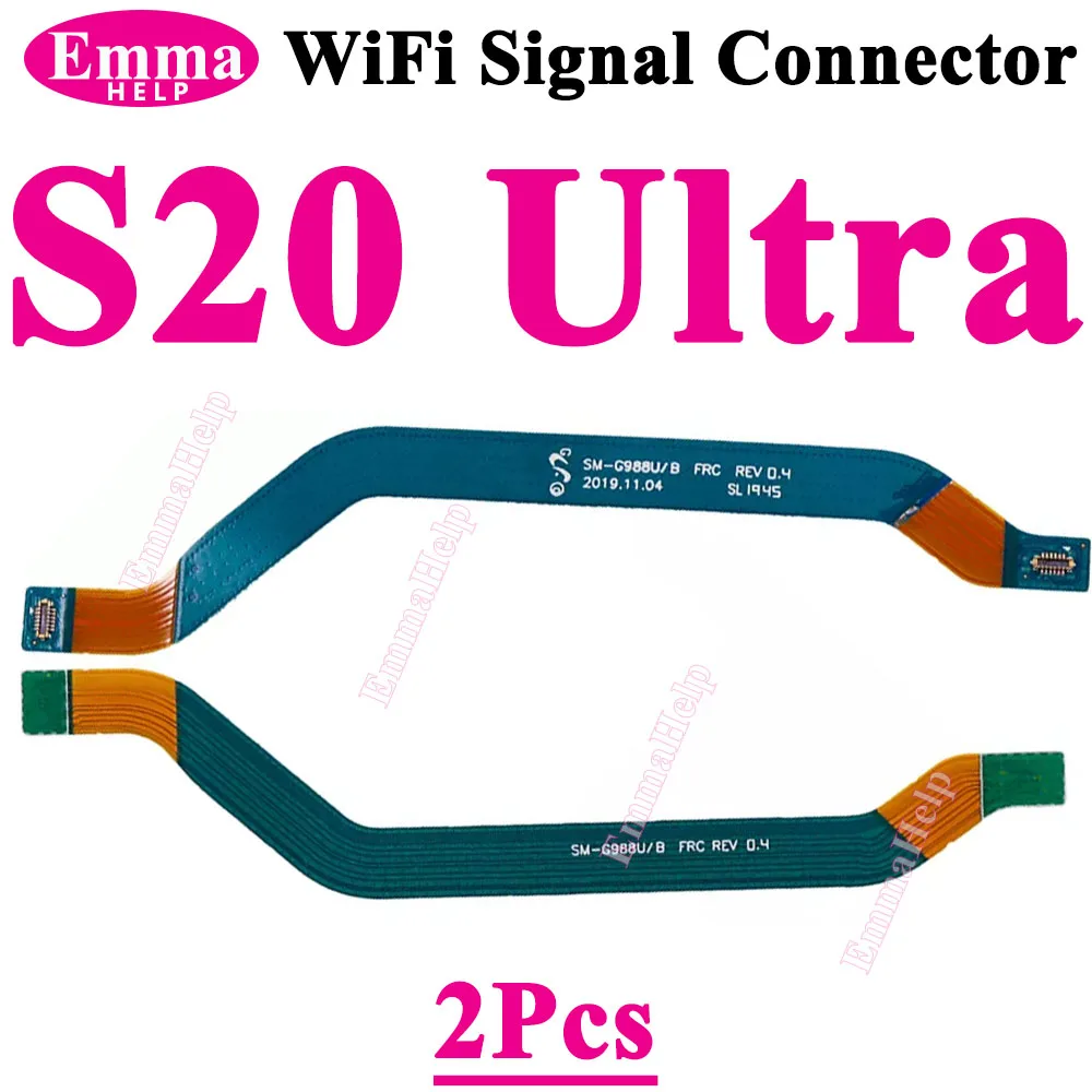 2pcs Motherboard Connect Flex For Samsung Galaxy S20 S21 S22 S23 S24 Plus Ultra Wifi Signal Connect Mainboard Flex Cable